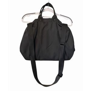 Cote & Ciel Bowler Tote Bag Ecoyarn Black Carry On Travel Laptop